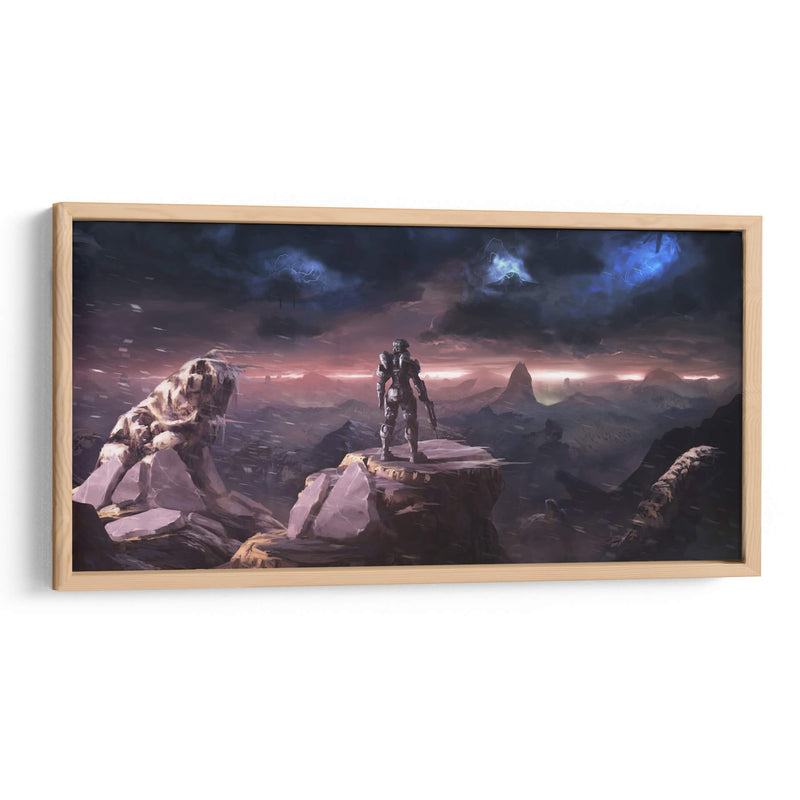 Halo landscape storm | Cuadro decorativo de Canvas Lab