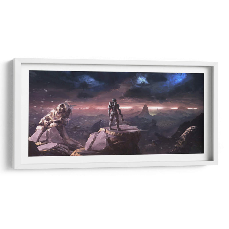 Halo landscape storm | Cuadro decorativo de Canvas Lab
