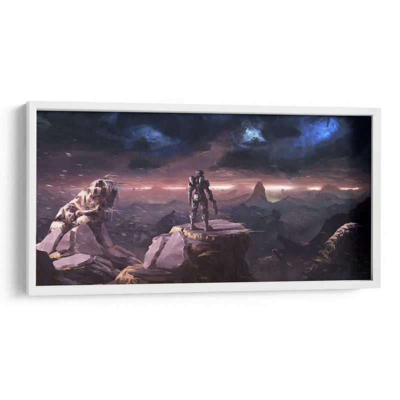 Halo landscape storm | Cuadro decorativo de Canvas Lab