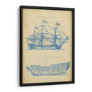 Blueprint De La Nave De La Vendimia - Chambers | Cuadro decorativo de Canvas Lab