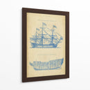 Blueprint De La Nave De La Vendimia - Chambers | Cuadro decorativo de Canvas Lab