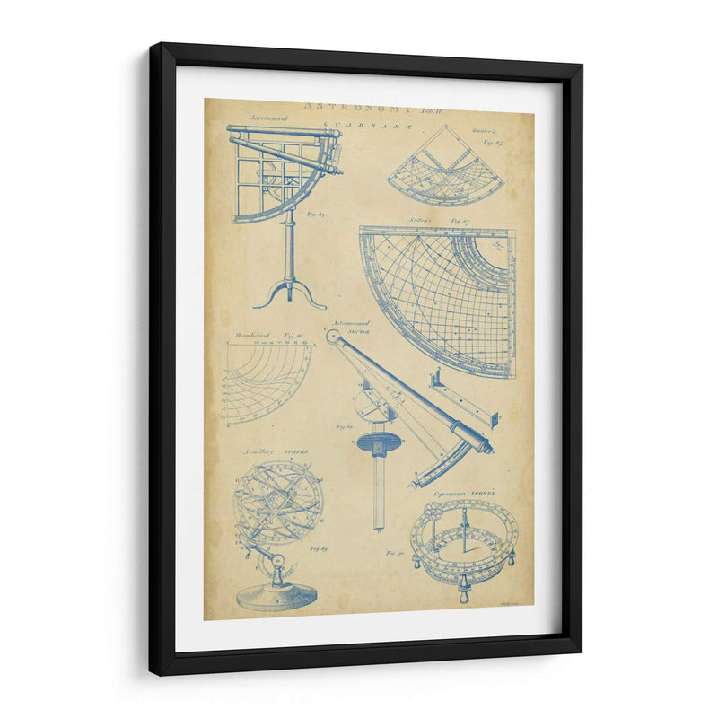 Astronomía Vintage I - Chambers | Cuadro decorativo de Canvas Lab