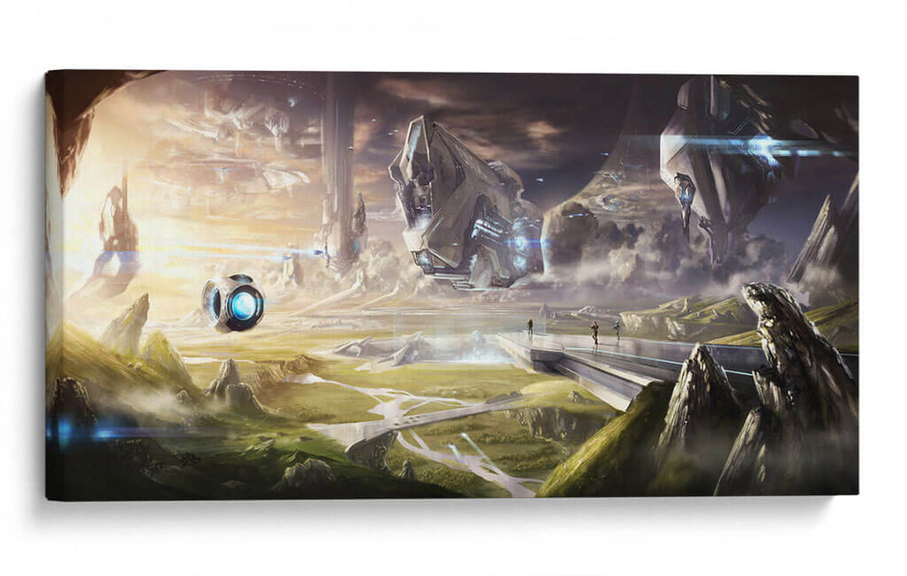 Halo spaceship | Cuadro decorativo de Canvas Lab