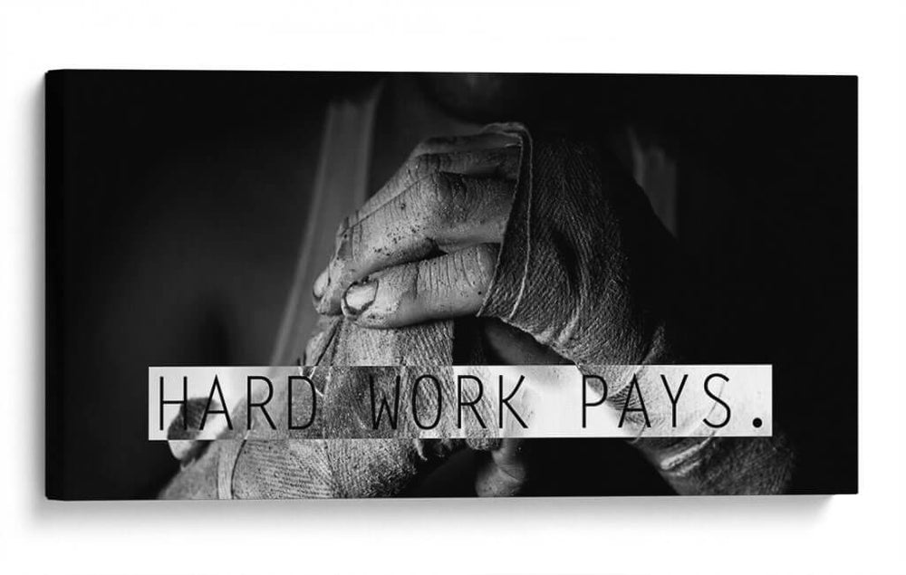 Hard work pays | Cuadro decorativo de Canvas Lab