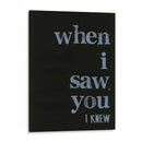 Cuando Te Vi ... Yo - Deborah Velasquez | Cuadro decorativo de Canvas Lab