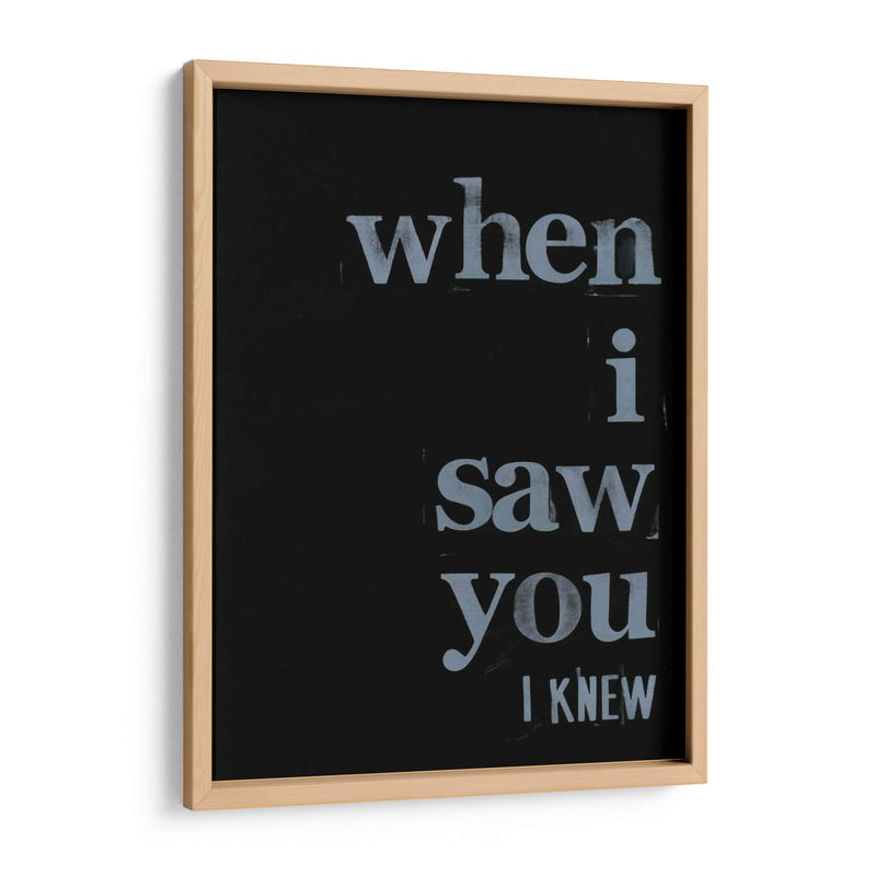 Cuando Te Vi ... Yo - Deborah Velasquez | Cuadro decorativo de Canvas Lab