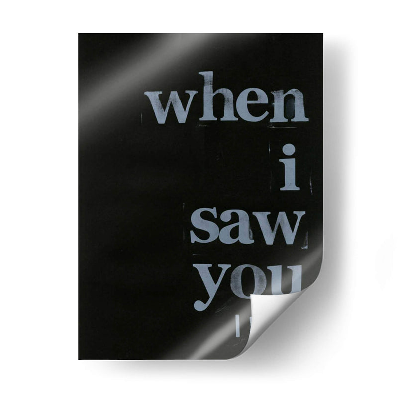 Cuando Te Vi ... Yo - Deborah Velasquez | Cuadro decorativo de Canvas Lab