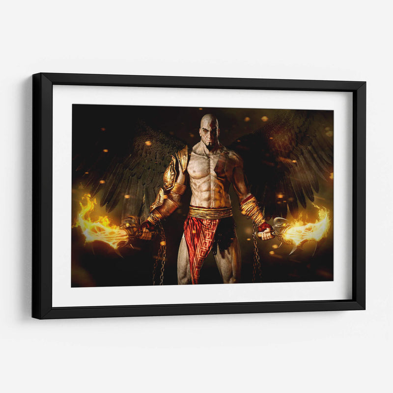 Kratos on fire | Cuadro decorativo de Canvas Lab