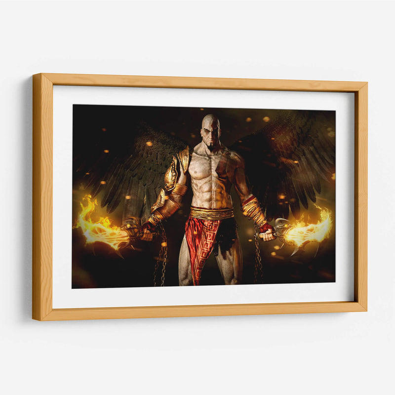 Kratos on fire | Cuadro decorativo de Canvas Lab
