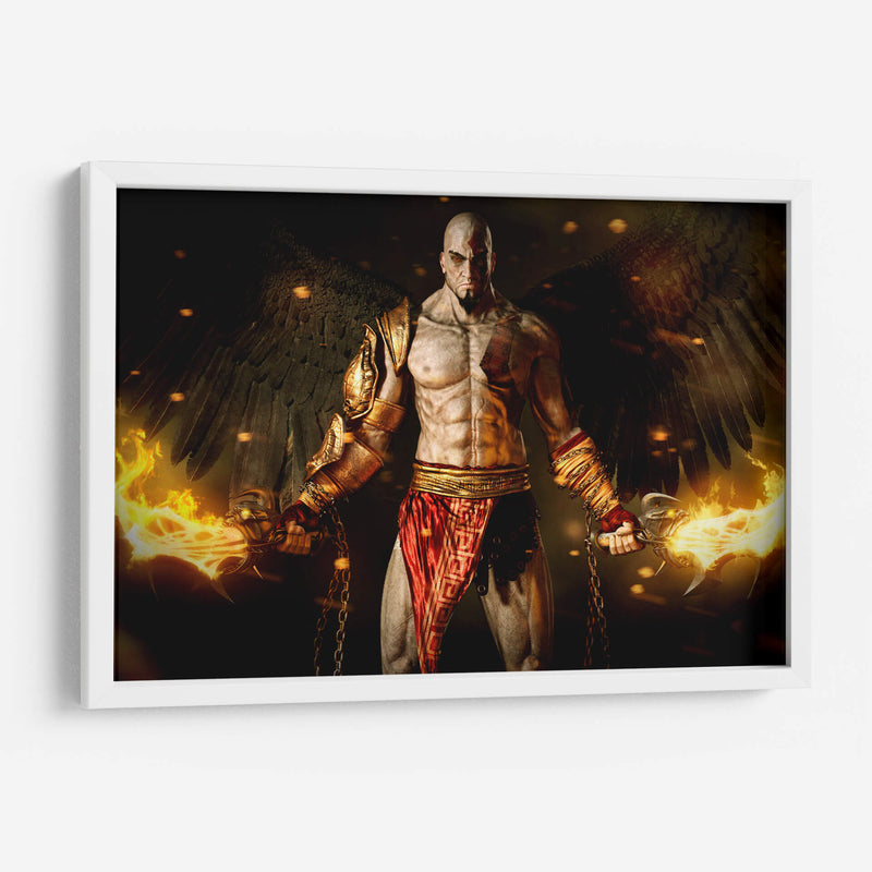 Kratos on fire | Cuadro decorativo de Canvas Lab