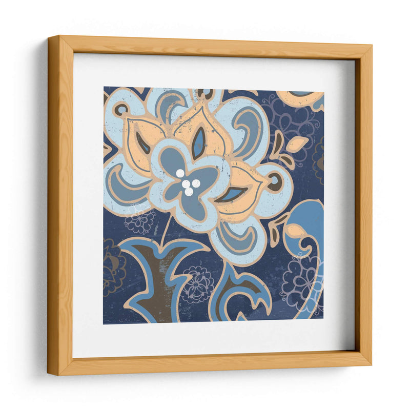 Paisley Blossom Blue I - Leslie Mark | Cuadro decorativo de Canvas Lab