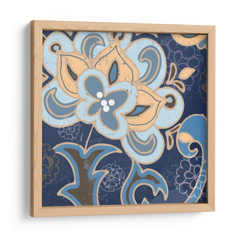 Paisley Blossom Blue I - Leslie Mark | Cuadro decorativo de Canvas Lab