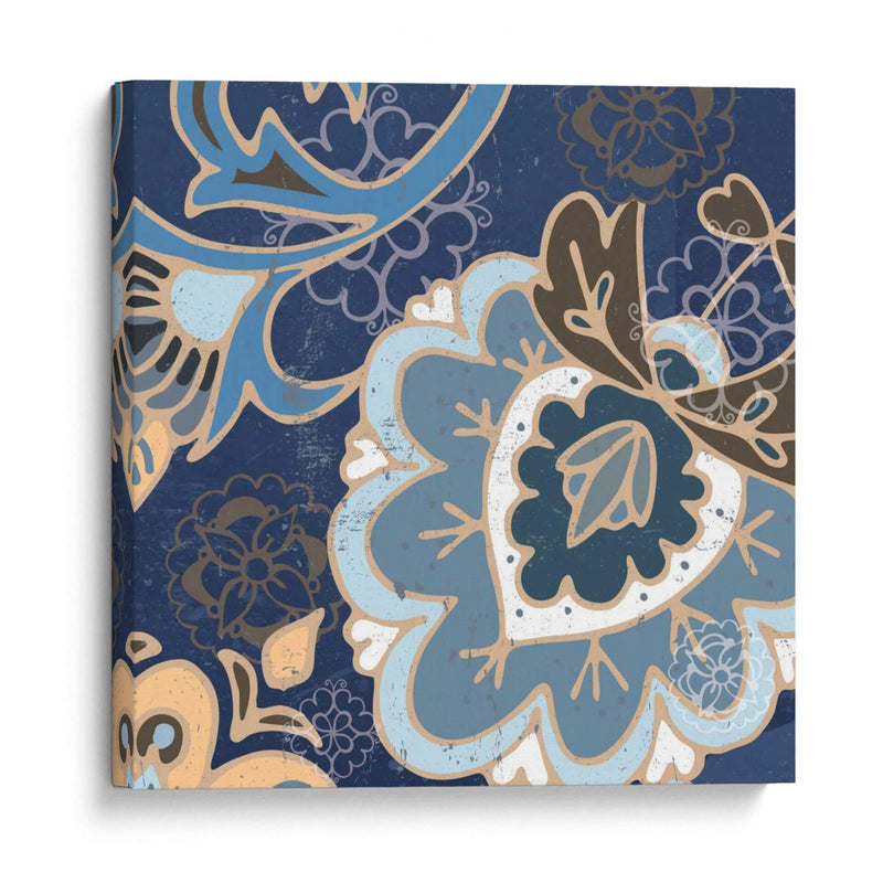 Paisley Blossom Blue Ii - Leslie Mark | Cuadro decorativo de Canvas Lab