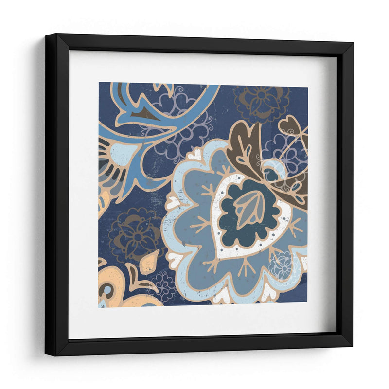 Paisley Blossom Blue Ii - Leslie Mark | Cuadro decorativo de Canvas Lab