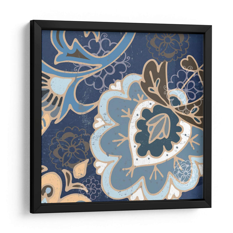 Paisley Blossom Blue Ii - Leslie Mark | Cuadro decorativo de Canvas Lab