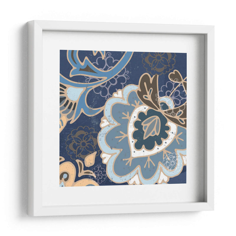 Paisley Blossom Blue Ii - Leslie Mark | Cuadro decorativo de Canvas Lab