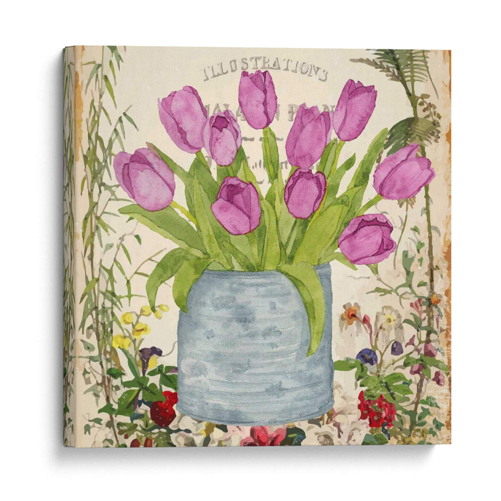 Tulipán Vintage Puede Ii - Leslie Mark | Cuadro decorativo de Canvas Lab