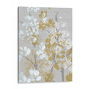 Mostaza Sobre Flores Grises I - Jennifer Goldberger | Cuadro decorativo de Canvas Lab