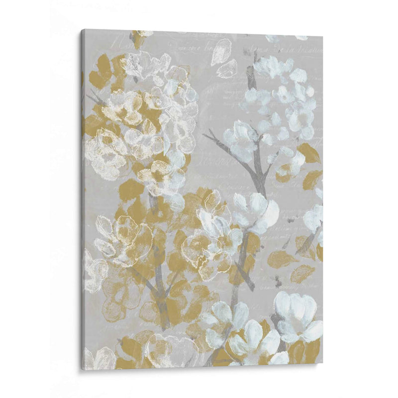 Mostaza Sobre Blooms Gray Ii - Jennifer Goldberger | Cuadro decorativo de Canvas Lab