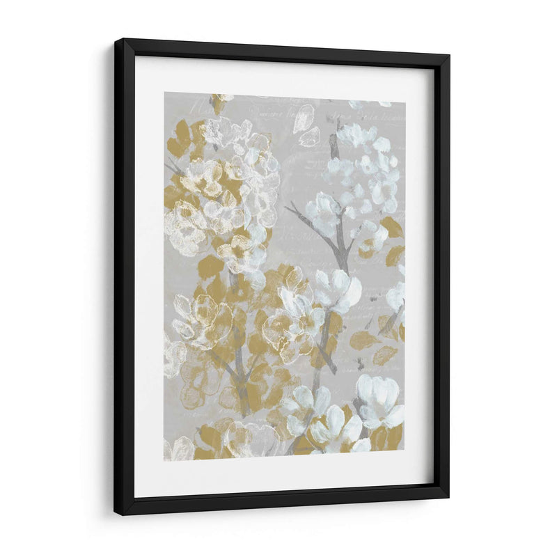 Mostaza Sobre Blooms Gray Ii - Jennifer Goldberger | Cuadro decorativo de Canvas Lab