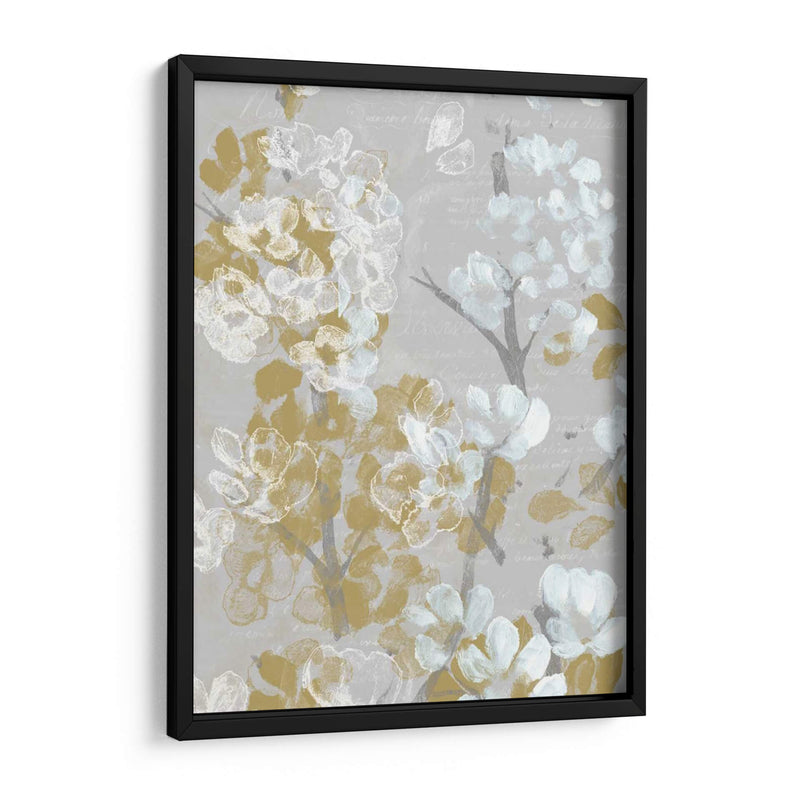 Mostaza Sobre Blooms Gray Ii - Jennifer Goldberger | Cuadro decorativo de Canvas Lab