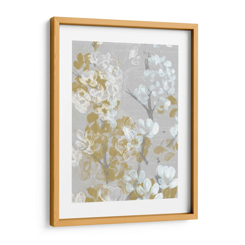 Mostaza Sobre Blooms Gray Ii - Jennifer Goldberger | Cuadro decorativo de Canvas Lab