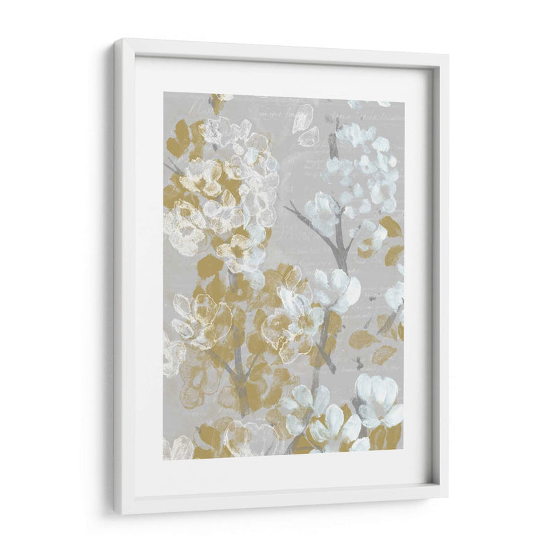 Mostaza Sobre Blooms Gray Ii - Jennifer Goldberger | Cuadro decorativo de Canvas Lab