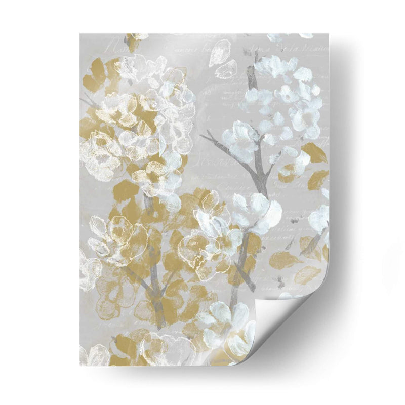 Mostaza Sobre Blooms Gray Ii - Jennifer Goldberger | Cuadro decorativo de Canvas Lab