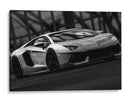Lamborghini Aventador blanco y negro | Cuadro decorativo de Canvas Lab