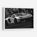 Lamborghini Aventador blanco y negro | Cuadro decorativo de Canvas Lab