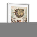 Menagerie Anticuario - Pescado Puffer - Naomi McCavitt | Cuadro decorativo de Canvas Lab