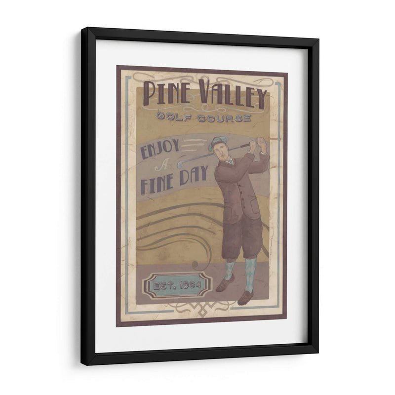 Retro Golf I - June Erica Vess | Cuadro decorativo de Canvas Lab