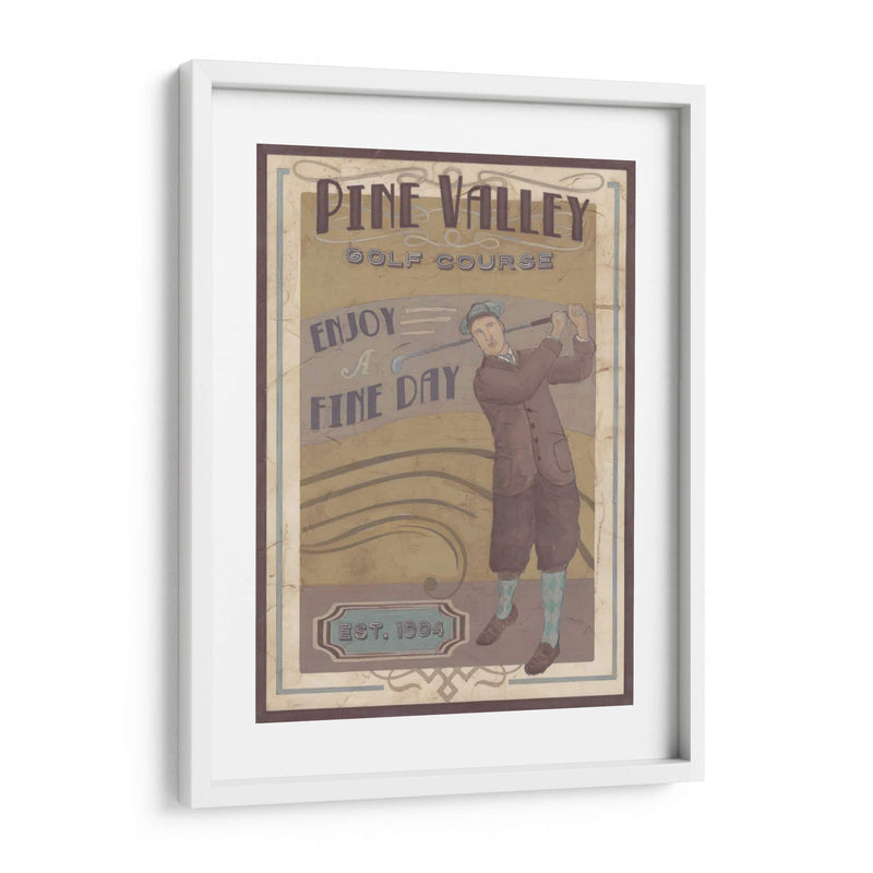 Retro Golf I - June Erica Vess | Cuadro decorativo de Canvas Lab