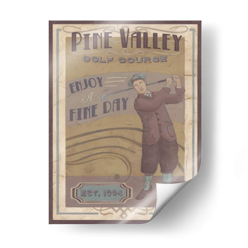 Retro Golf I - June Erica Vess | Cuadro decorativo de Canvas Lab