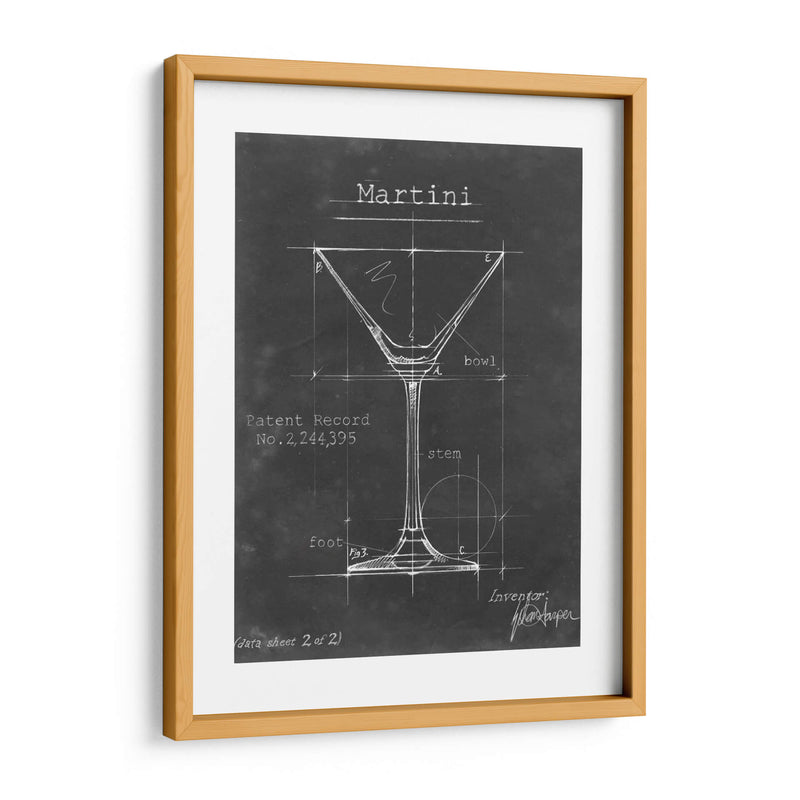 Barware Blueprint V - Ethan Harper | Cuadro decorativo de Canvas Lab