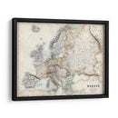 Mapa Pastel De Europa - G.H. Swanston | Cuadro decorativo de Canvas Lab