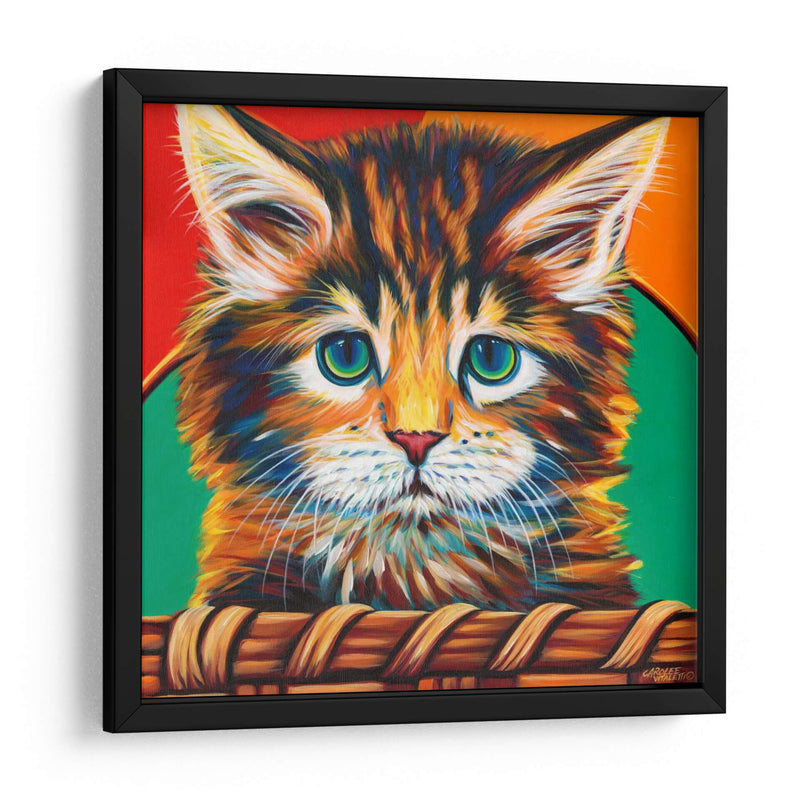 Gatito En La Cesta I - Carolee Vitaletti | Cuadro decorativo de Canvas Lab