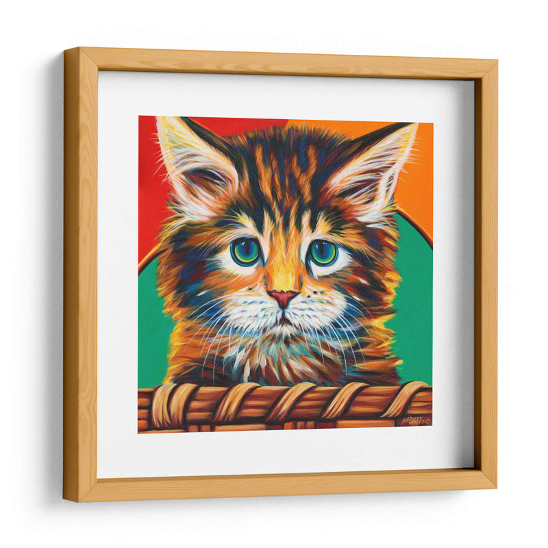 Gatito En La Cesta I - Carolee Vitaletti | Cuadro decorativo de Canvas Lab
