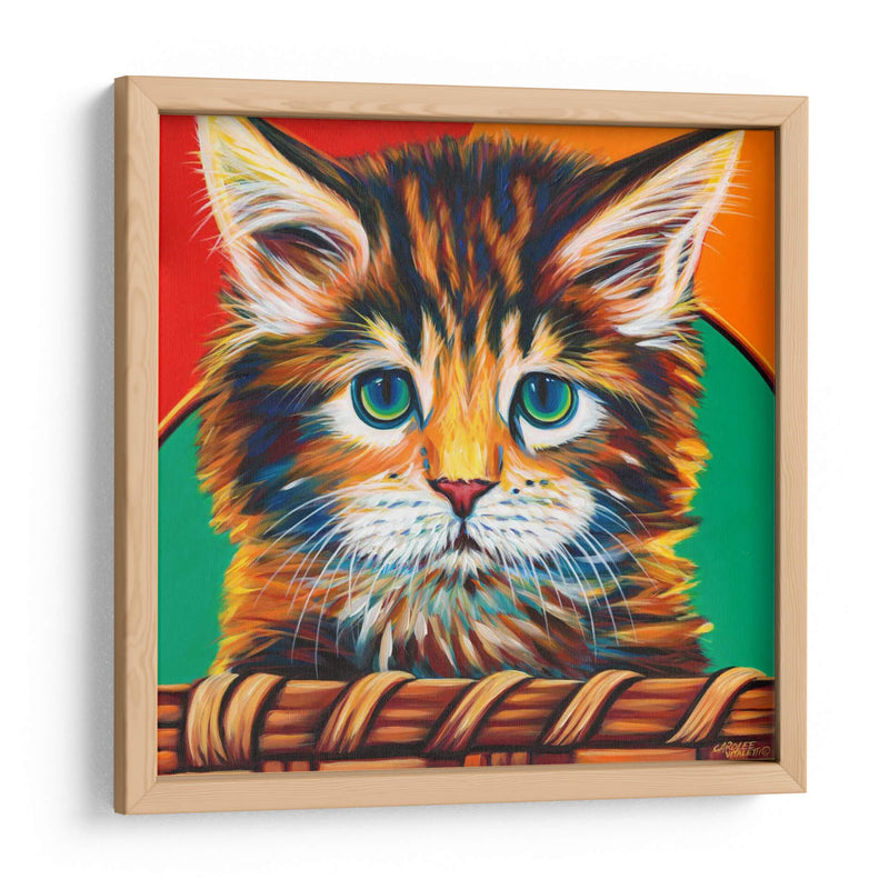 Gatito En La Cesta I - Carolee Vitaletti | Cuadro decorativo de Canvas Lab