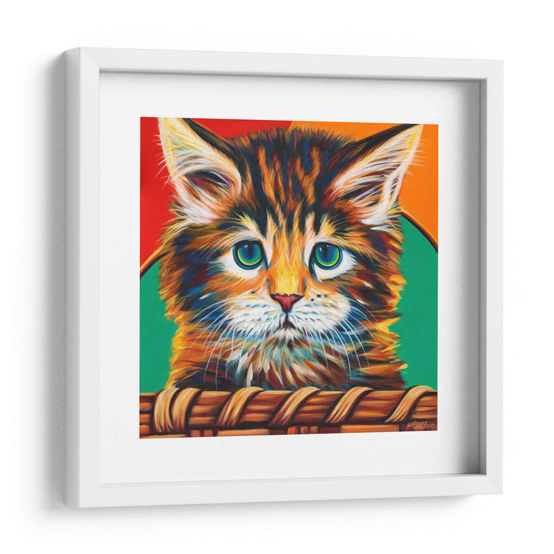 Gatito En La Cesta I - Carolee Vitaletti | Cuadro decorativo de Canvas Lab