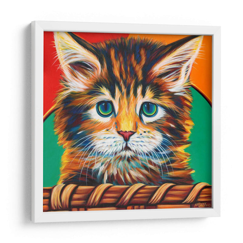 Gatito En La Cesta I - Carolee Vitaletti | Cuadro decorativo de Canvas Lab