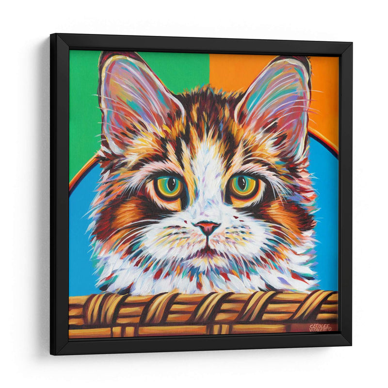 Gatito En La Cesta Ii - Carolee Vitaletti | Cuadro decorativo de Canvas Lab