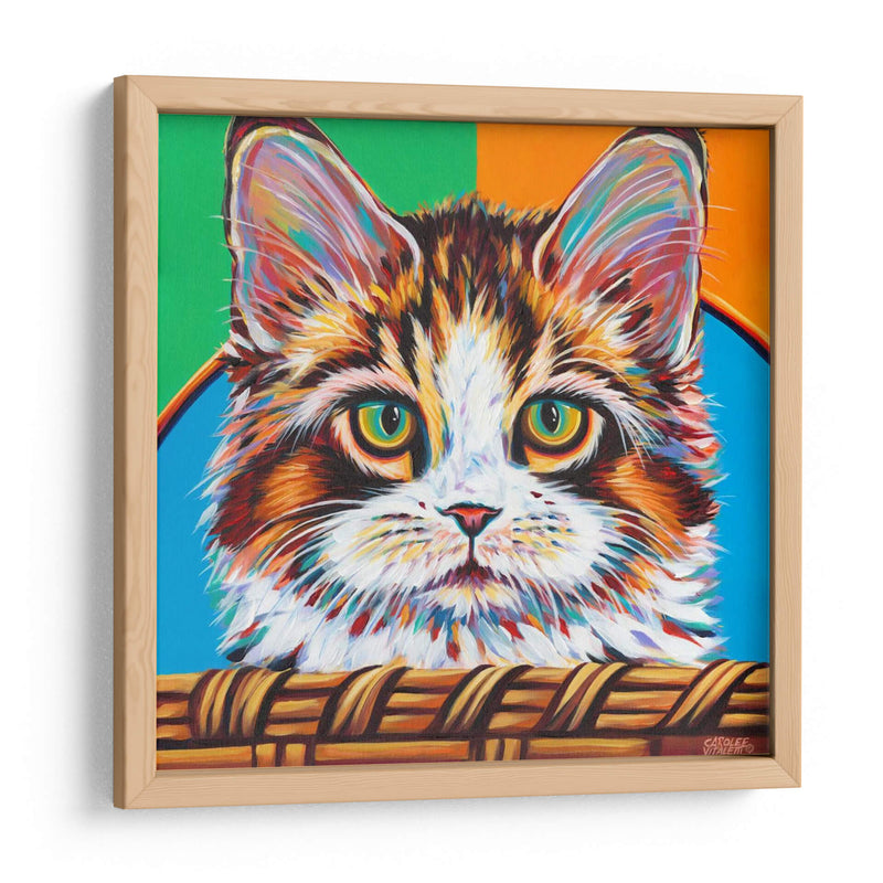 Gatito En La Cesta Ii - Carolee Vitaletti | Cuadro decorativo de Canvas Lab