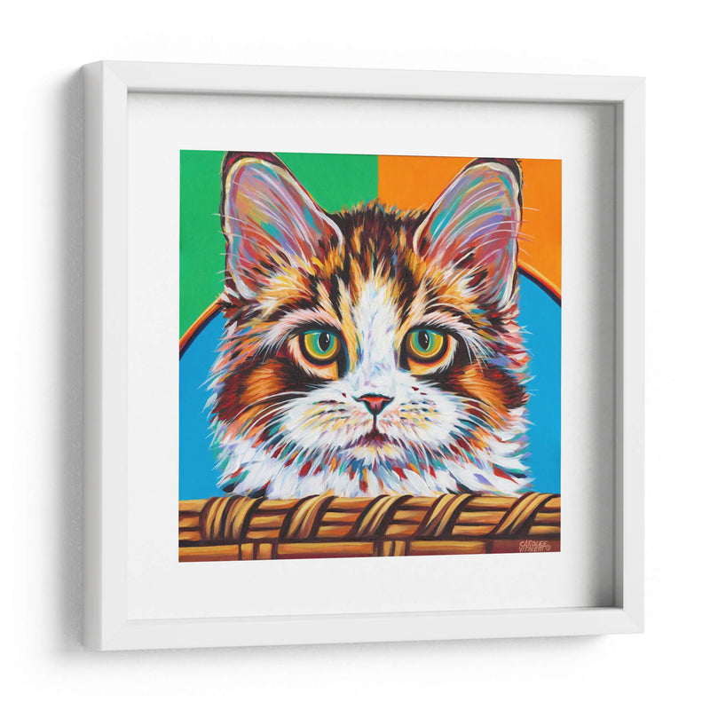 Gatito En La Cesta Ii - Carolee Vitaletti | Cuadro decorativo de Canvas Lab