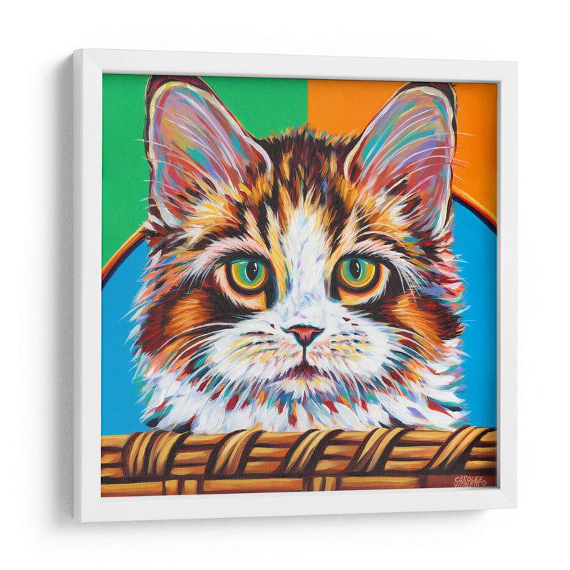 Gatito En La Cesta Ii - Carolee Vitaletti | Cuadro decorativo de Canvas Lab