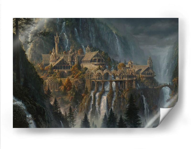 Paisaje de Señor de los Anillos | Cuadro decorativo de Canvas Lab