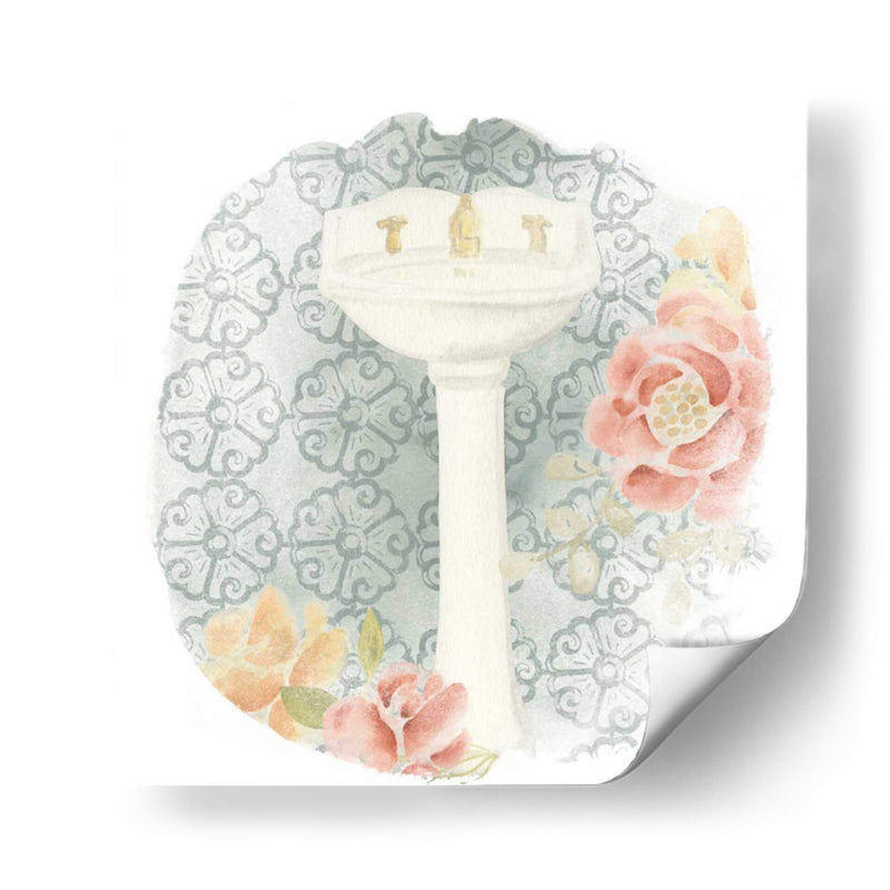 Jardín Romance Baño Iv - June Erica Vess | Cuadro decorativo de Canvas Lab