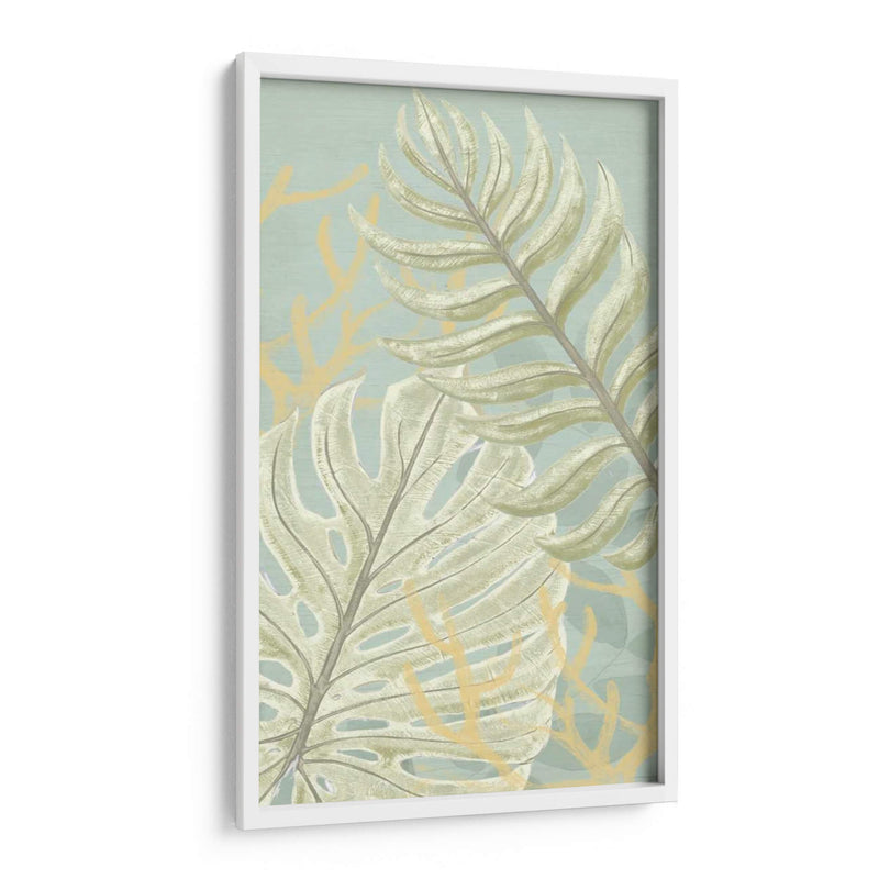Panel De Palma Y Coral I - June Erica Vess | Cuadro decorativo de Canvas Lab