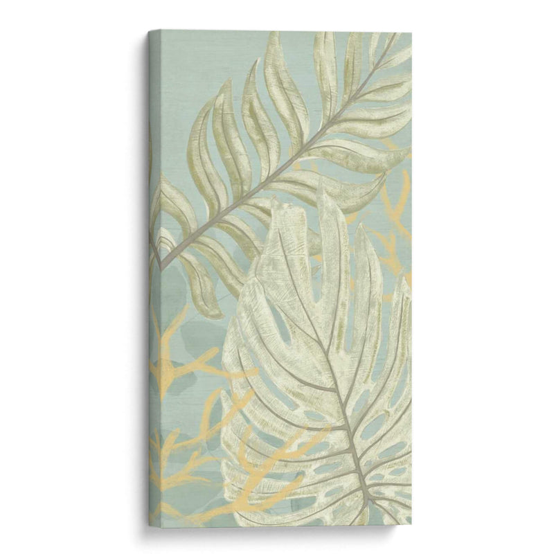 Panel De Palma Y Coral Ii - June Erica Vess | Cuadro decorativo de Canvas Lab
