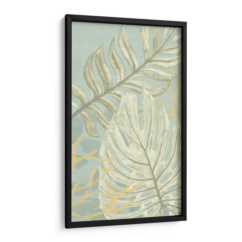 Panel De Palma Y Coral Ii - June Erica Vess | Cuadro decorativo de Canvas Lab